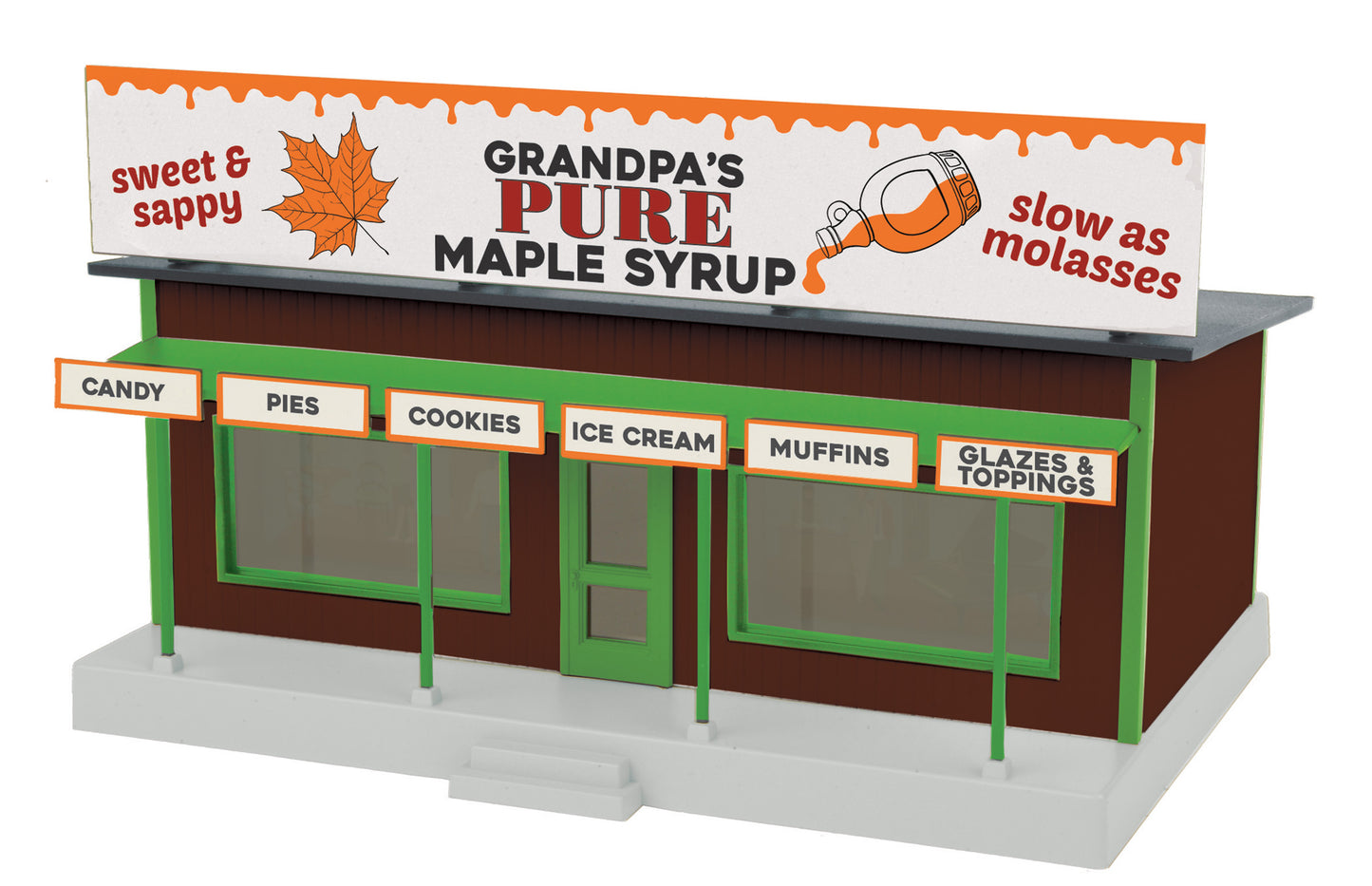 MTH 30-90636 O Assembled Grandpa’s Maple Syrup RailKing Road Side Stand