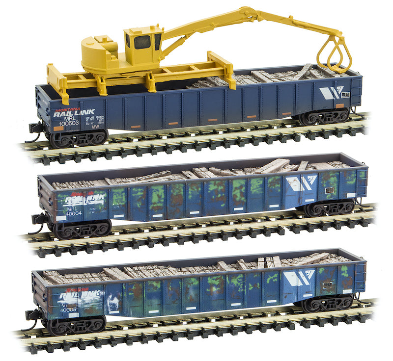 Micro-Trains 99302030 N Montana Rail Link Weathered 50' Gondola
