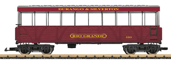 LGB 30261 G D&S RR "Rio Grande" Open-Air Observation Car