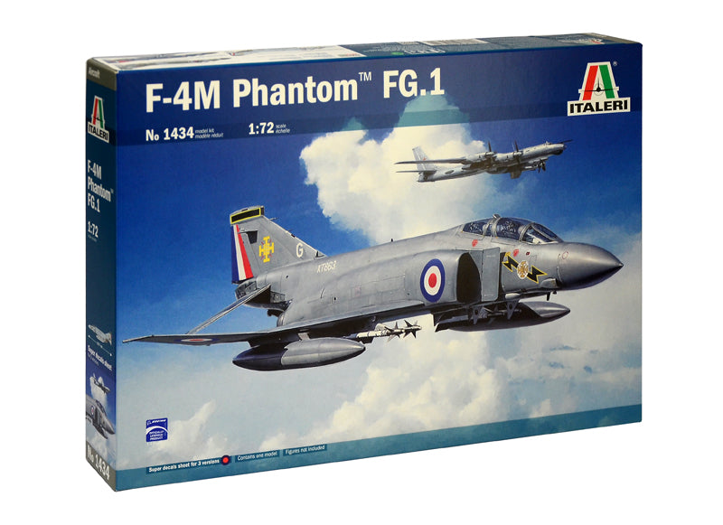 Italeri 1434 1:72 F-4M Phantom™ FG.1 Military Aircraft Plane Model Kit
