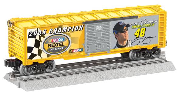 Lionel 7-11025 O Gauge NASCAR Jimmie Johnson Champion Boxcar