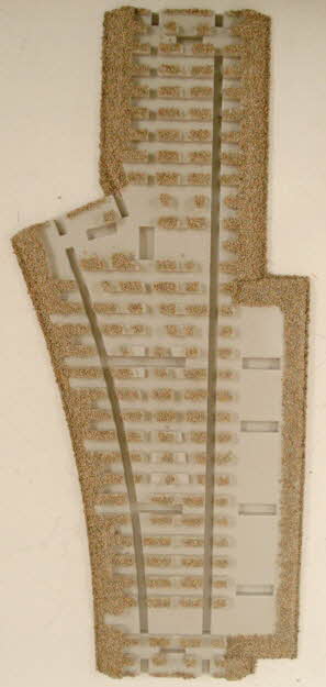 Atlas 66070 O 3-Rail O-54 Left Hand Switch Roadbed