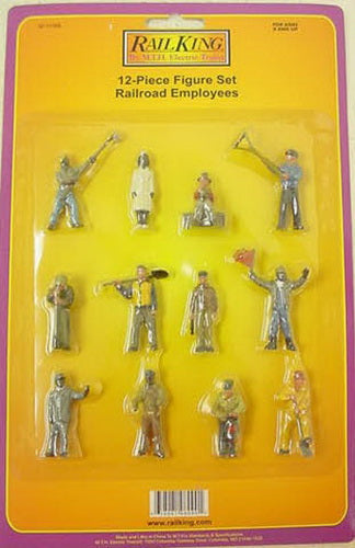 MTH 30-11066 O RailKing Railroad Employees Figure (Set of 12)
