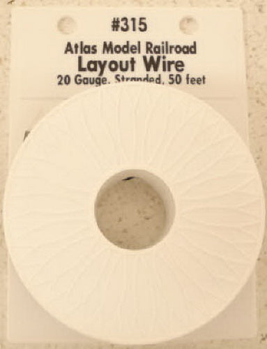 Atlas 0315 Black 50' Standard 20 Gauge Layout Wire