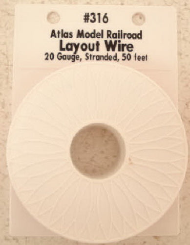Atlas 0316 Red 50' Standard 20 Gauge Layout Wire