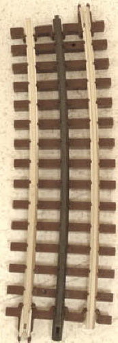 Atlas 6063 O Gauge Nickel Silver O-72 Half Curved Track with Brown Ties