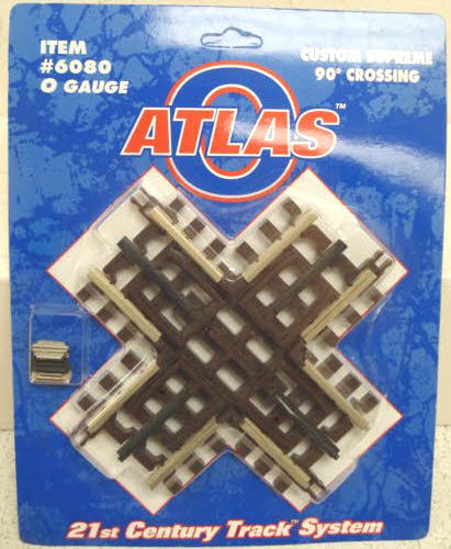 Atlas 6080 O Gauge 90° Nickel Silver Track Crossing