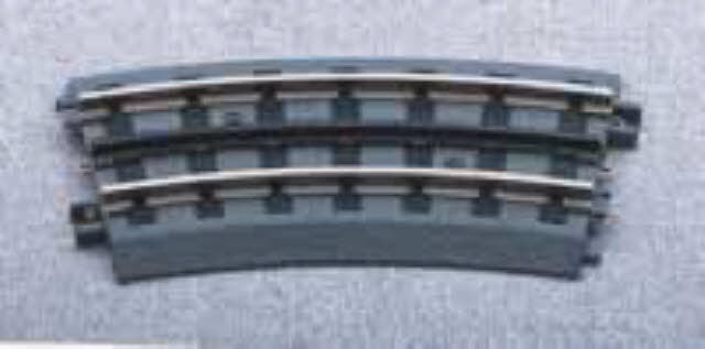 MTH 40-1045 RealTrax O-42 Half Curved Section Track Solid Rail Sold By Piece
