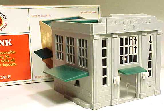 Bachmann 1960 O Plasticville Bank Classic Building Kit