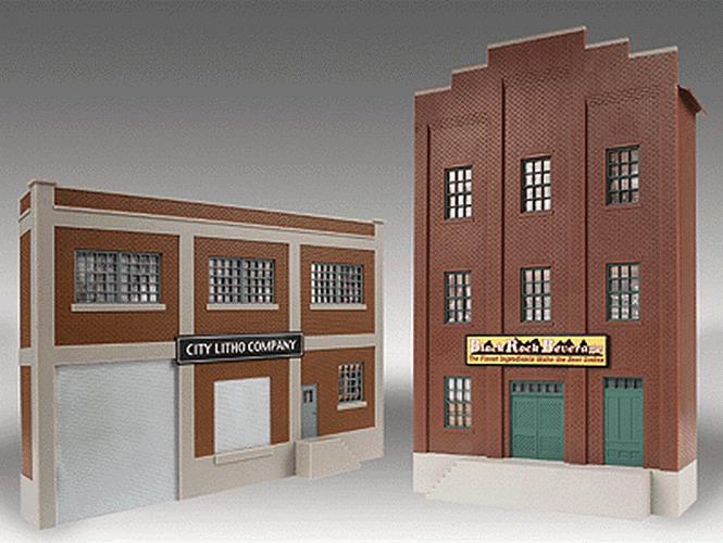 Walthers 933-2717 O/O27 Built-Up City Litho Co. & Black Rock Beverage Building