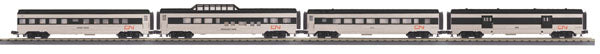 MTH 30-67378 O Canadian National 60' Streamlined ABS Passenger Set (Set of 4)
