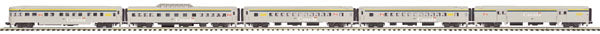 MTH 20-65118 O VIA 70' Smooth Sided Passenger Car Set (Set of 5)
