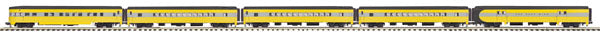 MTH 20-65124 O PRR 70' Streamlined Smooth Sided Passenger Car Set (Set of 5)