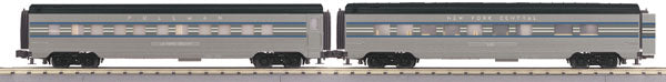 MTH 30-67345 New York Central 2-Car 60’ Streamlined ABS Sleeper/Diner