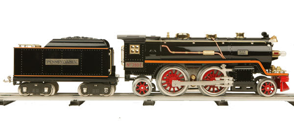 MTH 10-1278-1 Std. Gauge Tinplate No. 390 Steam Locomotive & Tender w/PS2