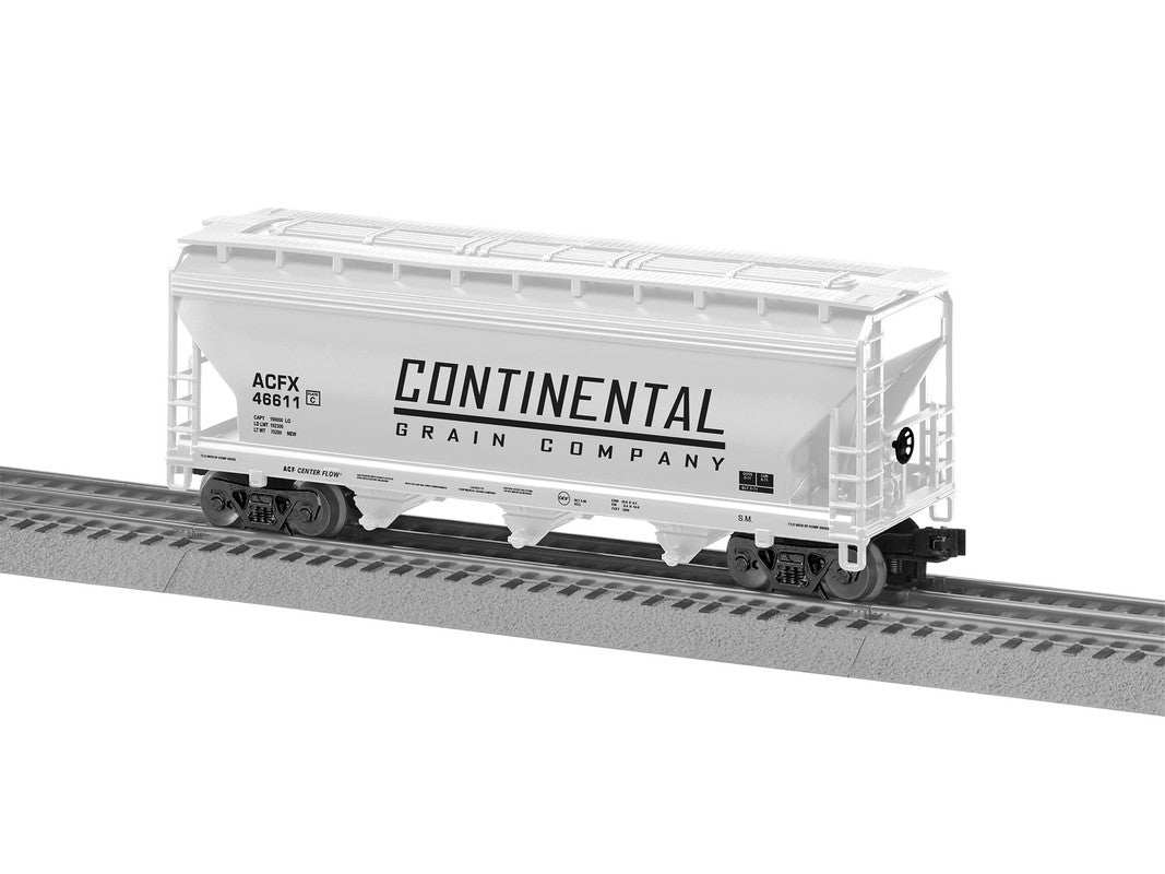 Lionel 318050 O Continental ACF 3-Bay Covered Hopper (Pack of 6)