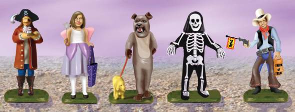 Lionel 6-24265 O Scale Trick or Treat People Figures (Set of 5)
