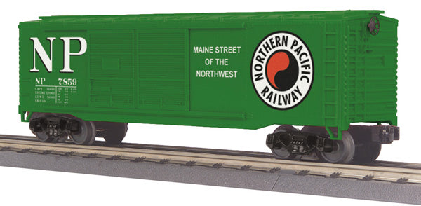 MTH 30-74511 O Gauge Northern Pacific 40' Double Door Boxcar #7859