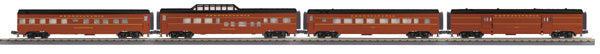 MTH 30-67484 O Pennsylvania 60' Streamlined Passenger Car Set (Set of 4)
