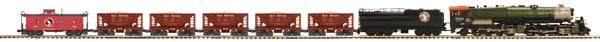 MTH 20-3387-1 Great Northern O Gauge Steam Freight Train Set w/PS 2.0