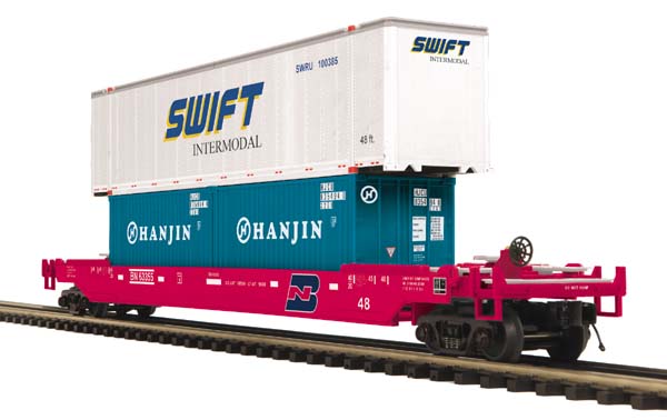 MTH 20-95083 Burlington Northern Husky Stack Car #63355