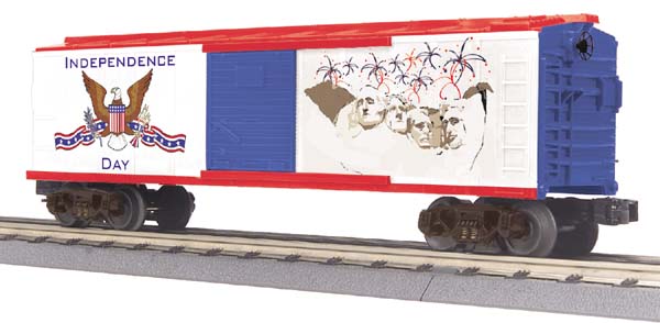 MTH 30-74535 O Gauge Happy 4th of July Boxcar