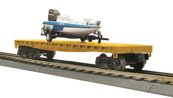 MTH 30-76355 Union Pacific Flat Car w/Fishing Boat