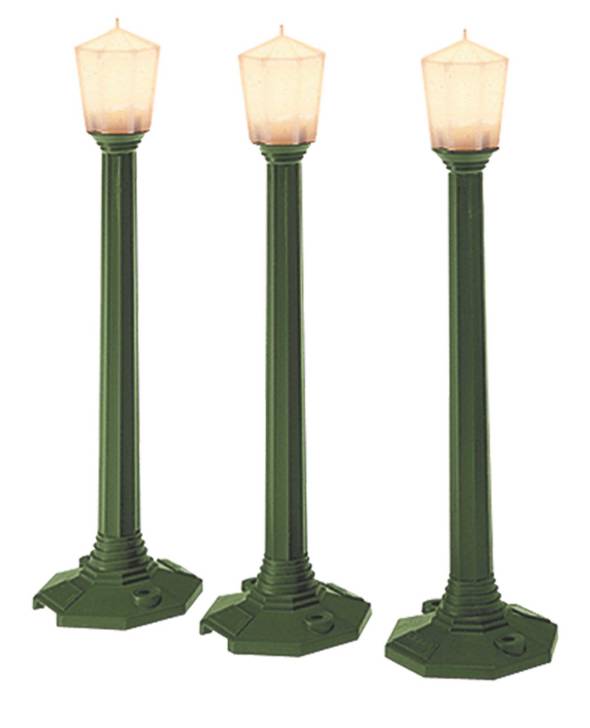 Lionel 6-29247 O Mainline Classic Green Street Lamps (Set of 3)