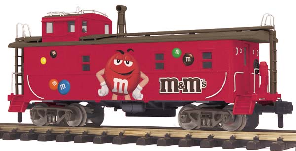 MTH 70-77029 G MARS - M&Ms RailKing One Gauge Offset Steel Caboose Car