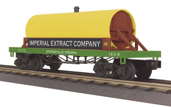 MTH 30-73316 O Gauge Imperial Extract Co. 19th Century Wooden Tank Car #6