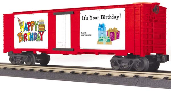 MTH 30-74587 It's Your Birthday 40' Window Boxcar