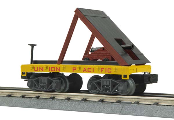 MTH 30-76387 UP Flat Car - 19th Century W/Cannon