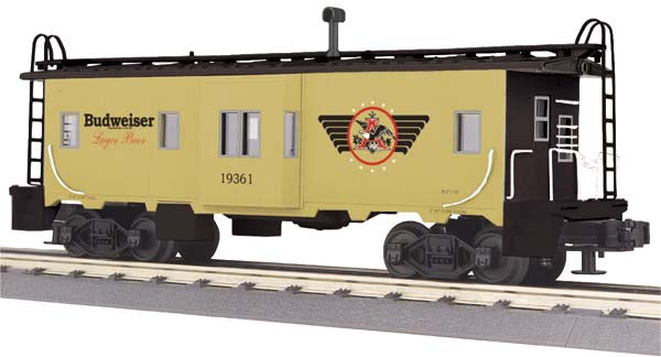 MTH 30-77171 O Gauge Budweiser Bay Window Caboose #19361