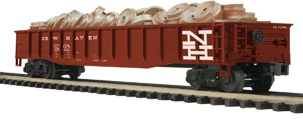 MTH 20-98197 New Haven Gondola w/Wheel Scrap Load