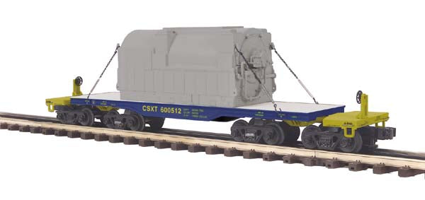 MTH 20-98725 CSX 47' TTX Heavy Duty Flat Car w/Transformer