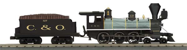 MTH 30-1538-1 Chesapeake & Ohio 4-6-0 Ten Wheeler Steam Engine w/PS2 #127