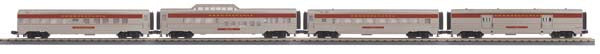 MTH 30-67522 O Pennsylvania 60' Streamlined Passenger Car Set (Set of 4)