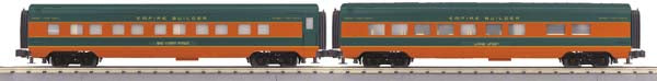 MTH 30-67531 O Great Northern 260' Streamlined Sleeper/Diner Set (Set of 2)