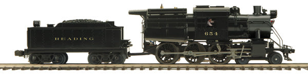 MTH 20-3359-1 Reading 4-6-0 Camelback w/PS2 (Hi-Rail Wheels) #654