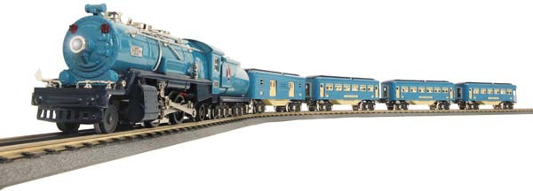 MTH 11-6004-1 Blue Comet 283W Distant Control O Gauge Steam Passenger Train Set