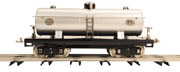MTH 11-30009 Silver w/Nickel Trim No. 215 Std. Gauge Oil Car