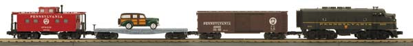 MTH 30-4197-0 Pennsylvania RailKing F-3 O Gauge Diesel Freight Train Set w/Horn