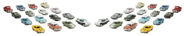 MTH 30-50031 O Roadster Hardtops Vehicle Set (Set of 32)