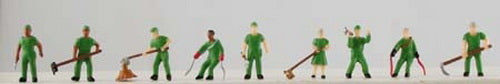 Model Power 1373 County Road Workers (Set of 9)