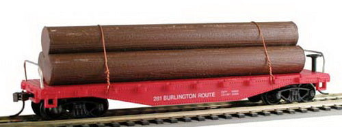 Model Power 98210 40'Flat w/Lumber BN