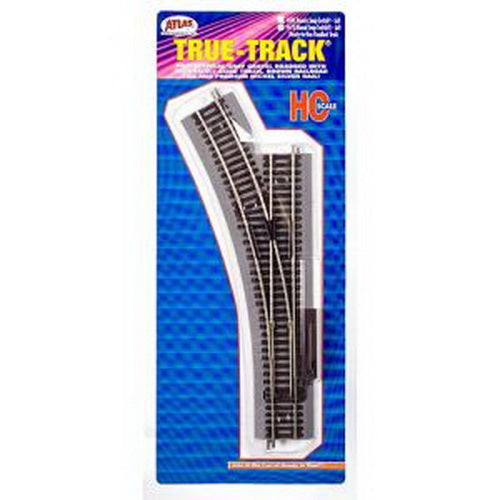 Atlas 0478 HO Code 83 Nickel Silver True-Track Left Hand Manual Switch Turnout