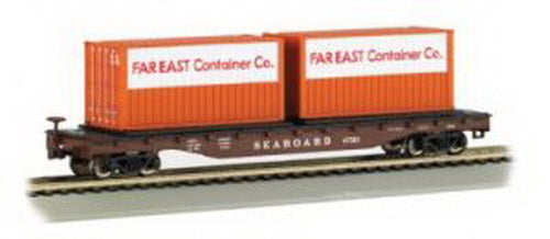 Bachmann 18966 N Seaboard System Flatcar w/Containers