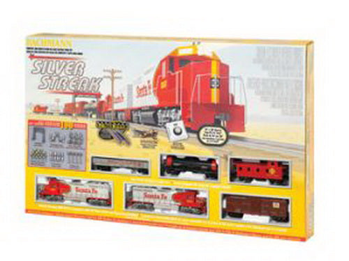 Bachmann 00627 Silver Streak HO Gauge Diesel Freight Train Set