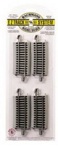 Bachmann 44508 HO Scale Nickel Silver 33.25"Radius 6°Curved E-Z Track(Pack of 4)