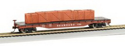 Bachmann 18917 HO Seaboard 50' Flatcar w/Crated Load